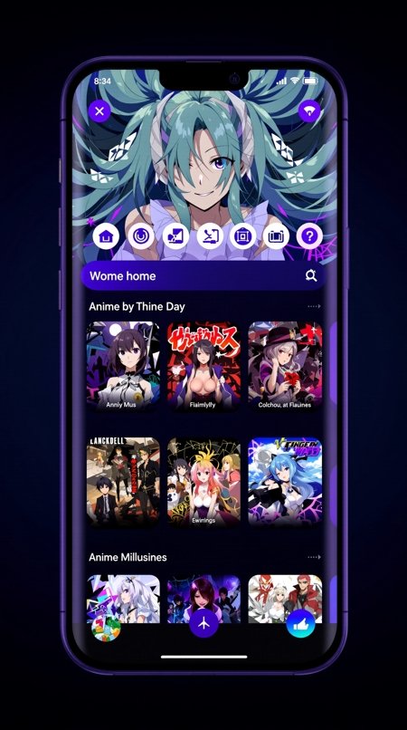 动漫片APP - 首页 动漫片APP首页界面
